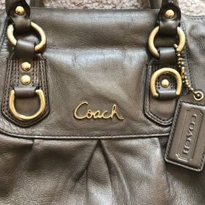 COACH leather iridescent handbag